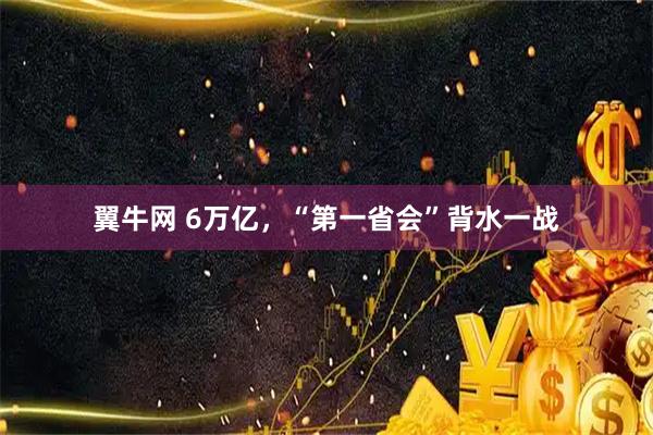 翼牛网 6万亿，“第一省会”背水一战