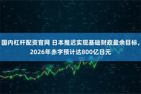 国内杠杆配资官网 日本推迟实现基础财政盈余目标，2026年赤字预计达800亿日元